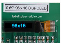 투명한 OLED 전시 단위 0.69 인치 96x16 지원 I2c SSD1306 I2C 공용영역