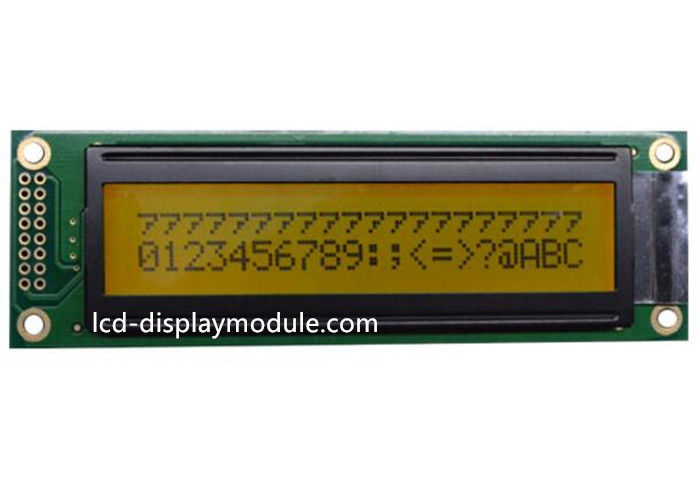 85.00 * 18.60mm 점 행렬 LCD 디스플레이 단위 옥수수 속 해결책 20 x 2 전망 특성